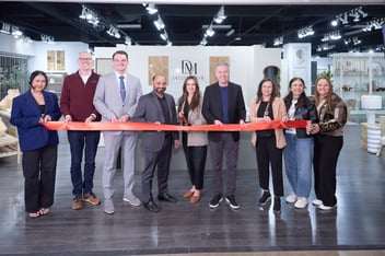 Showroom ribbon cutting