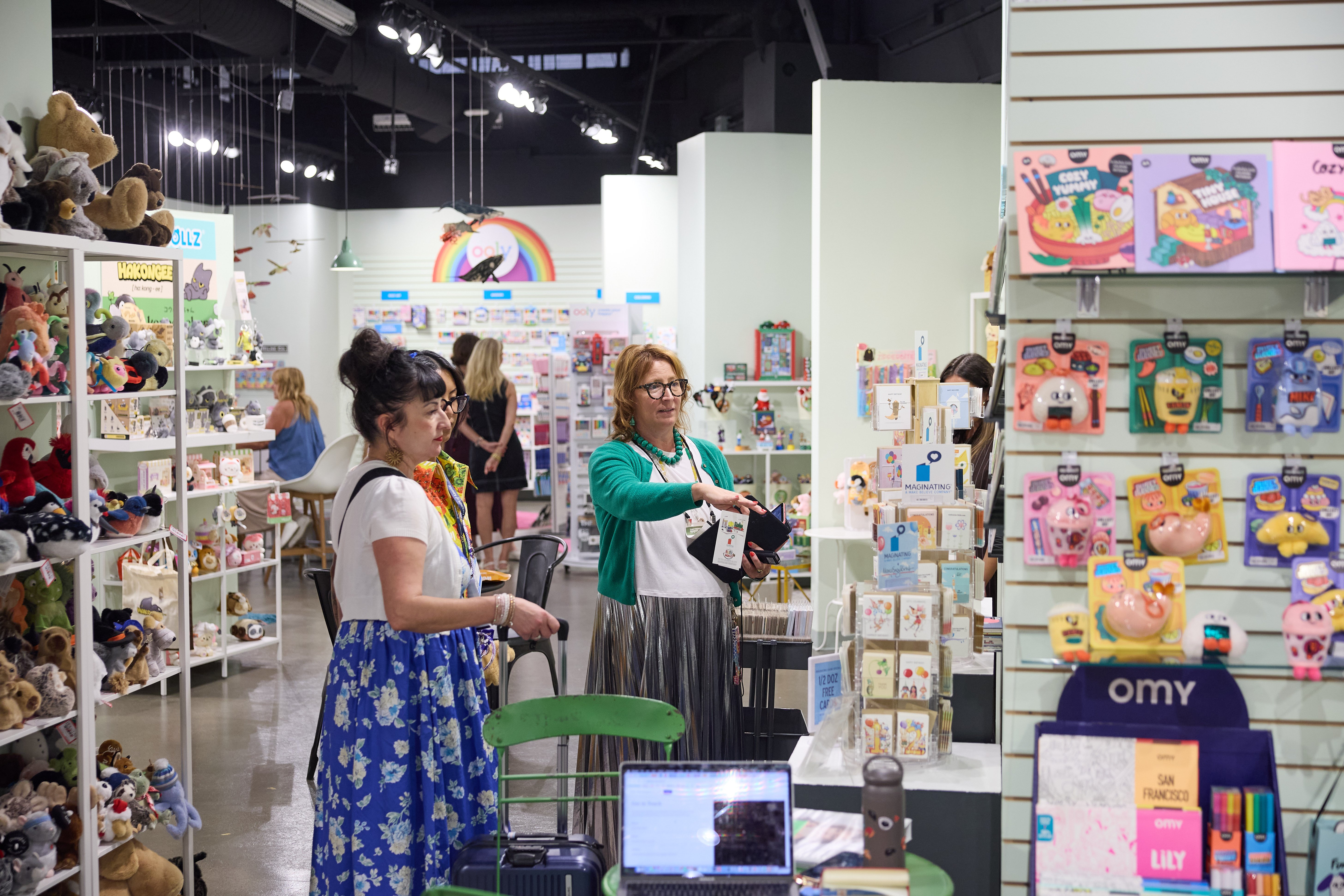 Women Shopping in Stephen Young showroom at the Las Vegas Market.